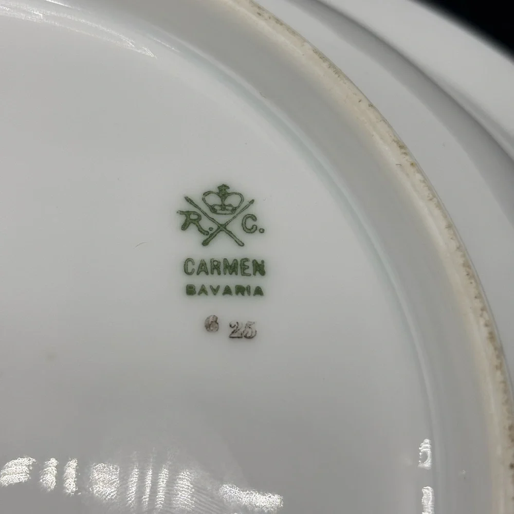 Antique R.C. Carmen Bavaria bowl c1900 based on Psyche at Nature's Mirror.